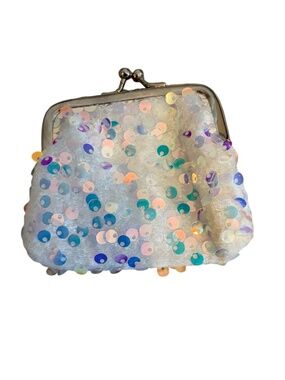 Iridescent Sequin Coin Purse